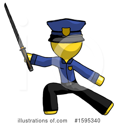 Royalty-Free (RF) Yellow Design Mascot Clipart Illustration by Leo Blanchette - Stock Sample #1595340