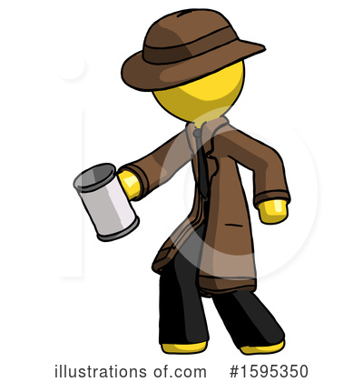 Royalty-Free (RF) Yellow Design Mascot Clipart Illustration by Leo Blanchette - Stock Sample #1595350