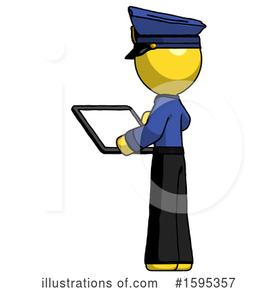Royalty-Free (RF) Yellow Design Mascot Clipart Illustration by Leo Blanchette - Stock Sample #1595357