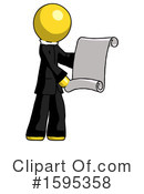 Yellow Design Mascot Clipart #1595358 by Leo Blanchette