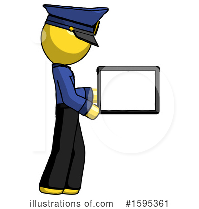 Royalty-Free (RF) Yellow Design Mascot Clipart Illustration by Leo Blanchette - Stock Sample #1595361