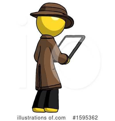 Royalty-Free (RF) Yellow Design Mascot Clipart Illustration by Leo Blanchette - Stock Sample #1595362