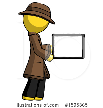 Royalty-Free (RF) Yellow Design Mascot Clipart Illustration by Leo Blanchette - Stock Sample #1595365