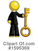 Yellow Design Mascot Clipart #1595369 by Leo Blanchette