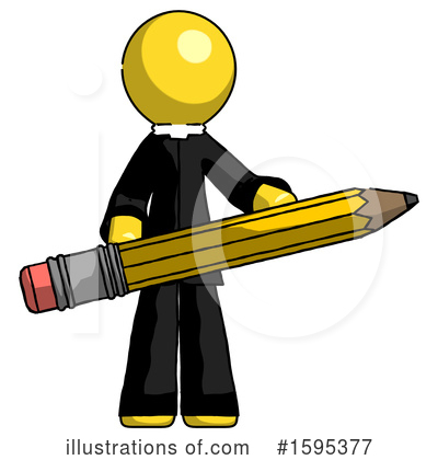 Royalty-Free (RF) Yellow Design Mascot Clipart Illustration by Leo Blanchette - Stock Sample #1595377
