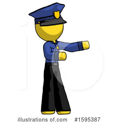 Royalty-Free (RF) Yellow Design Mascot Clipart Illustration by Leo Blanchette - Stock Sample #1595387
