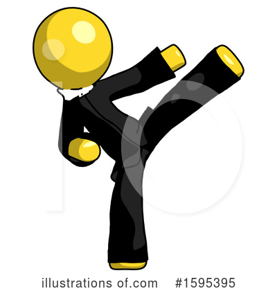 Royalty-Free (RF) Yellow Design Mascot Clipart Illustration by Leo Blanchette - Stock Sample #1595395