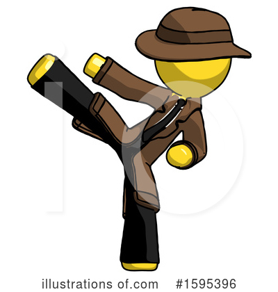 Royalty-Free (RF) Yellow Design Mascot Clipart Illustration by Leo Blanchette - Stock Sample #1595396