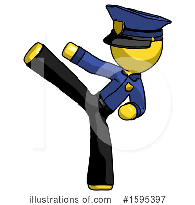 Royalty-Free (RF) Yellow Design Mascot Clipart Illustration by Leo Blanchette - Stock Sample #1595397