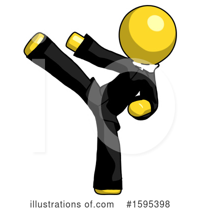 Royalty-Free (RF) Yellow Design Mascot Clipart Illustration by Leo Blanchette - Stock Sample #1595398