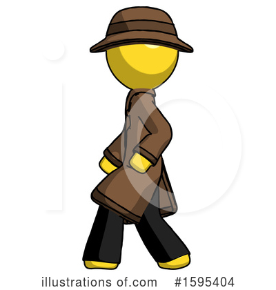 Royalty-Free (RF) Yellow Design Mascot Clipart Illustration by Leo Blanchette - Stock Sample #1595404