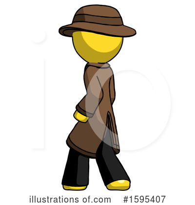 Royalty-Free (RF) Yellow Design Mascot Clipart Illustration by Leo Blanchette - Stock Sample #1595407