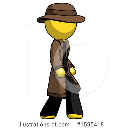 Royalty-Free (RF) Yellow Design Mascot Clipart Illustration by Leo Blanchette - Stock Sample #1595418