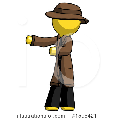 Royalty-Free (RF) Yellow Design Mascot Clipart Illustration by Leo Blanchette - Stock Sample #1595421