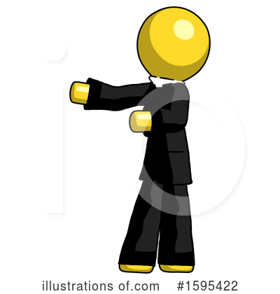 Royalty-Free (RF) Yellow Design Mascot Clipart Illustration by Leo Blanchette - Stock Sample #1595422
