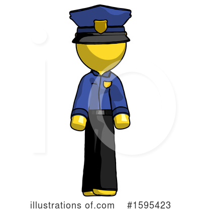 Royalty-Free (RF) Yellow Design Mascot Clipart Illustration by Leo Blanchette - Stock Sample #1595423