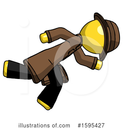 Royalty-Free (RF) Yellow Design Mascot Clipart Illustration by Leo Blanchette - Stock Sample #1595427