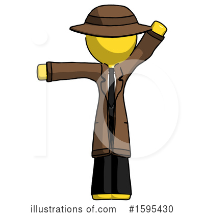 Royalty-Free (RF) Yellow Design Mascot Clipart Illustration by Leo Blanchette - Stock Sample #1595430
