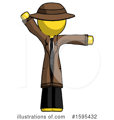 Royalty-Free (RF) Yellow Design Mascot Clipart Illustration by Leo Blanchette - Stock Sample #1595432