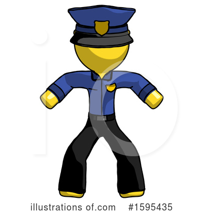 Royalty-Free (RF) Yellow Design Mascot Clipart Illustration by Leo Blanchette - Stock Sample #1595435