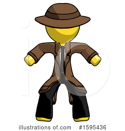 Royalty-Free (RF) Yellow Design Mascot Clipart Illustration by Leo Blanchette - Stock Sample #1595436