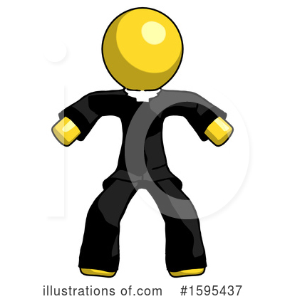 Royalty-Free (RF) Yellow Design Mascot Clipart Illustration by Leo Blanchette - Stock Sample #1595437