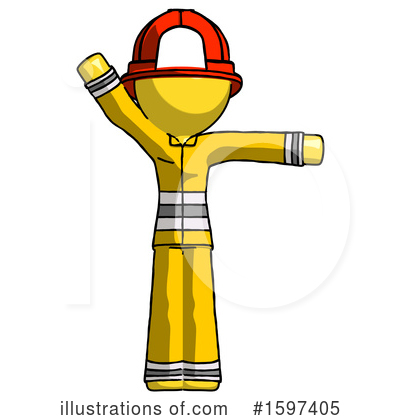 Royalty-Free (RF) Yellow Design Mascot Clipart Illustration by Leo Blanchette - Stock Sample #1597405
