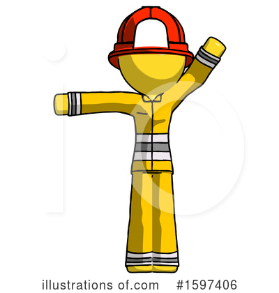 Royalty-Free (RF) Yellow Design Mascot Clipart Illustration by Leo Blanchette - Stock Sample #1597406