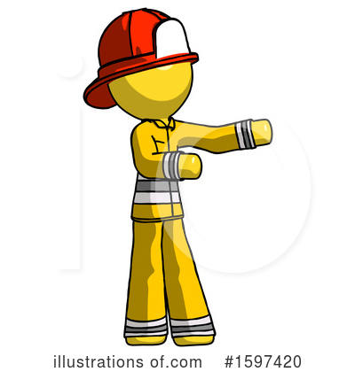 Royalty-Free (RF) Yellow Design Mascot Clipart Illustration by Leo Blanchette - Stock Sample #1597420