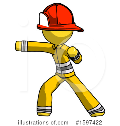 Royalty-Free (RF) Yellow Design Mascot Clipart Illustration by Leo Blanchette - Stock Sample #1597422