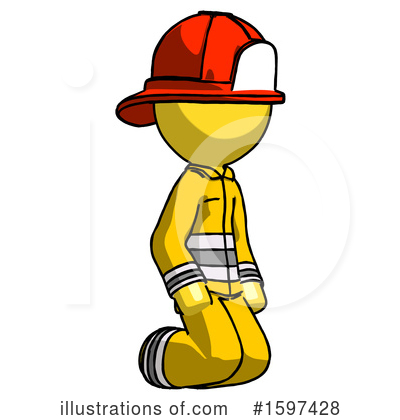 Royalty-Free (RF) Yellow Design Mascot Clipart Illustration by Leo Blanchette - Stock Sample #1597428