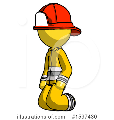 Royalty-Free (RF) Yellow Design Mascot Clipart Illustration by Leo Blanchette - Stock Sample #1597430