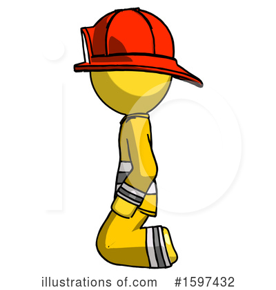 Royalty-Free (RF) Yellow Design Mascot Clipart Illustration by Leo Blanchette - Stock Sample #1597432