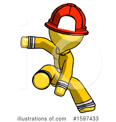 Royalty-Free (RF) Yellow Design Mascot Clipart Illustration by Leo Blanchette - Stock Sample #1597433