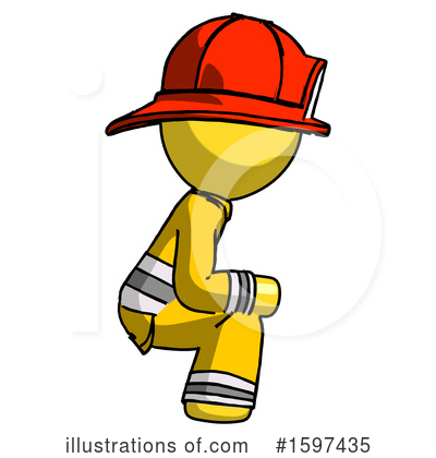 Royalty-Free (RF) Yellow Design Mascot Clipart Illustration by Leo Blanchette - Stock Sample #1597435