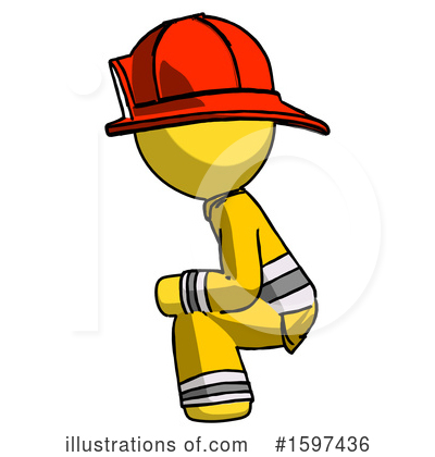 Royalty-Free (RF) Yellow Design Mascot Clipart Illustration by Leo Blanchette - Stock Sample #1597436