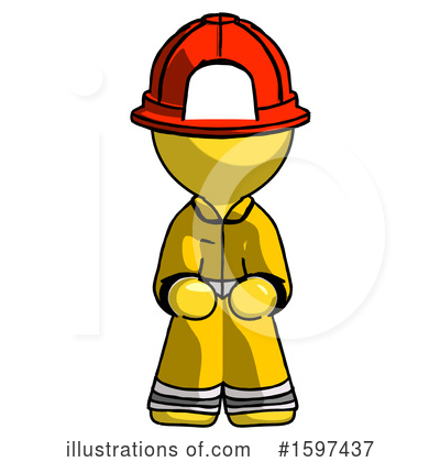 Royalty-Free (RF) Yellow Design Mascot Clipart Illustration by Leo Blanchette - Stock Sample #1597437