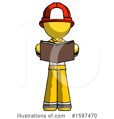 Royalty-Free (RF) Yellow Design Mascot Clipart Illustration by Leo Blanchette - Stock Sample #1597470