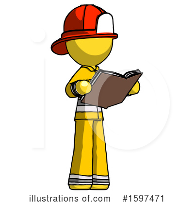 Royalty-Free (RF) Yellow Design Mascot Clipart Illustration by Leo Blanchette - Stock Sample #1597471