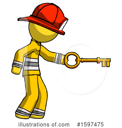 Royalty-Free (RF) Yellow Design Mascot Clipart Illustration by Leo Blanchette - Stock Sample #1597475