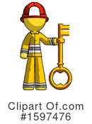 Yellow Design Mascot Clipart #1597476 by Leo Blanchette