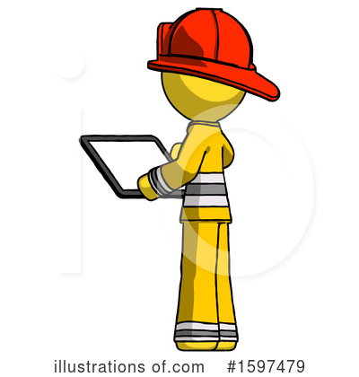 Royalty-Free (RF) Yellow Design Mascot Clipart Illustration by Leo Blanchette - Stock Sample #1597479