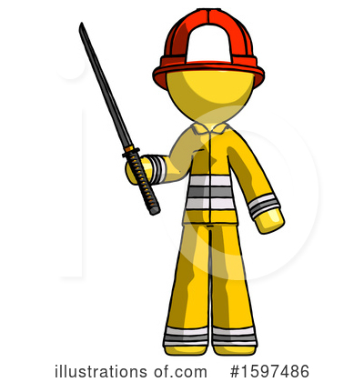 Royalty-Free (RF) Yellow Design Mascot Clipart Illustration by Leo Blanchette - Stock Sample #1597486