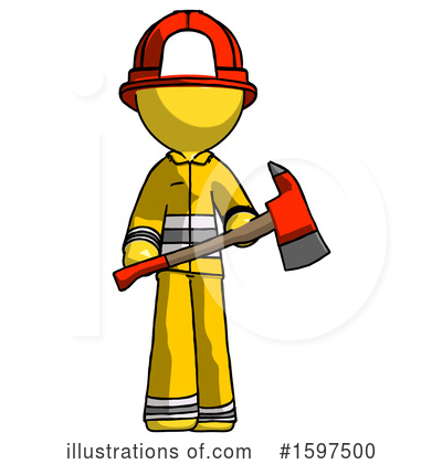 Royalty-Free (RF) Yellow Design Mascot Clipart Illustration by Leo Blanchette - Stock Sample #1597500