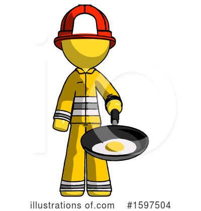 Royalty-Free (RF) Yellow Design Mascot Clipart Illustration by Leo Blanchette - Stock Sample #1597504