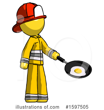 Royalty-Free (RF) Yellow Design Mascot Clipart Illustration by Leo Blanchette - Stock Sample #1597505