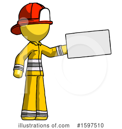 Royalty-Free (RF) Yellow Design Mascot Clipart Illustration by Leo Blanchette - Stock Sample #1597510