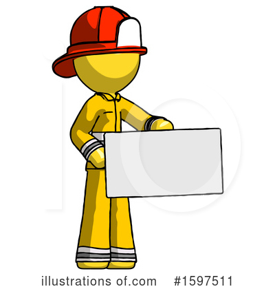 Royalty-Free (RF) Yellow Design Mascot Clipart Illustration by Leo Blanchette - Stock Sample #1597511