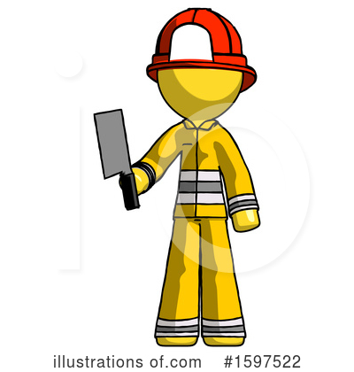 Royalty-Free (RF) Yellow Design Mascot Clipart Illustration by Leo Blanchette - Stock Sample #1597522