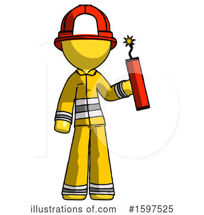 Royalty-Free (RF) Yellow Design Mascot Clipart Illustration by Leo Blanchette - Stock Sample #1597525